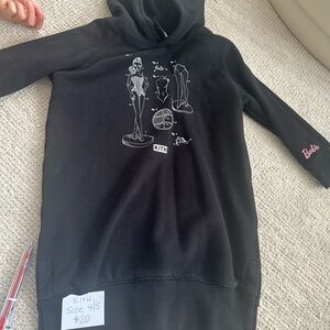 Kith Kids Black dress with Barbie Design